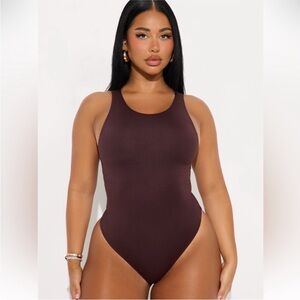Fashion Nova Brown Bodysuit